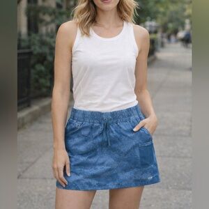 🇺🇸 Columbia PFG Skort Blue Camouflage Size XS Women